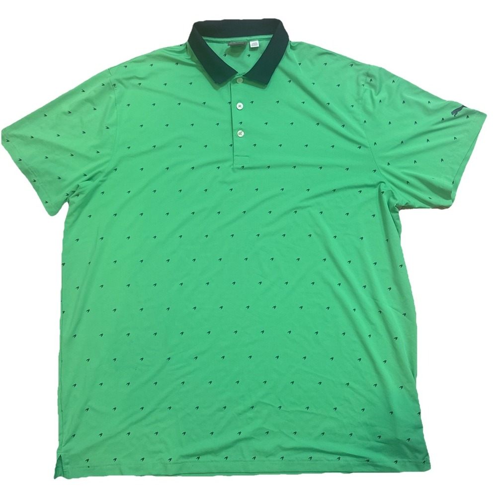 Puma Skerries Polo Shirt XXL Green Golf DryCell